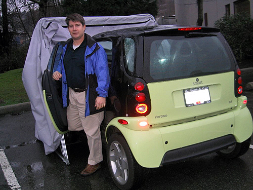 Smart Car Cover opening door even whiile in the bike barn