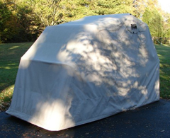 Burgman 400 standard bike barn cover down  didn't rip or tear in huge winds