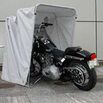 Motorcycle shelter and storage