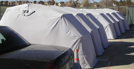 Texas police using the bike barn cover