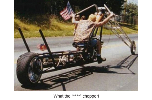 What the "****" chopper!