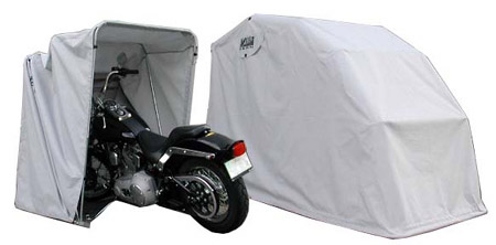 VEVORbrand Heavy Duty Motorcycle Storage Shed, Bike Scooter Cover Tent  Shelter, Portable Waterproof Outdoor Storage Garage, Anti-UV, 106 x 41 x  61